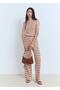 Geometric Patterned Knitted Suit Blouse - 2