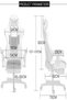 Picsol Large Adjustable Height and Back Gaming Chair with Footrest Red and Black - 4