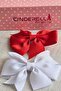 2-Piece Red White Ribbon Bow Collet Children's Buckle 8 cm - 23 April 29 October Republic Day Buckle - 4