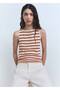Geometric Patterned Knitted Suit Blouse - 5
