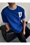 Usa Embroidered Oversize Unisex T-Shirt - 2