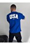 Usa Embroidered Oversize Unisex T-Shirt - 3