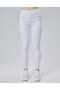 Beautiful White Laser Detailed High Waist Skinny Jeans - 7