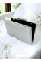 Silver Gray Lamé Non-Shedding Glittery Evening Dress Clutch 2026 Fashion Bag Stone Detailed Stylish Women's Night Wedding Engagement - 3