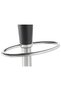 Set Of 2 Gloss Adjustable Height Round Swivel Scoop Bar Chairs High Back Black - 7