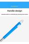 Easy-to-spin wheeled mop and bucket with 360-degree rotating stainless steel bucket for cleaning home floors, blue - 6