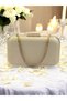 Nude Color Satin Stoned Strappy Women's Evening Dress Bag Wedding Engagement Graduation 2026 Collection Modern Style - 4
