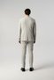 Comfortable Fit Trousers Lace-Up Beige Striped Seersucker Sports Set 10001-30 - 6