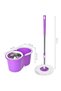 Easy Spin Wheeled Mop and Bucket with 360 Degree Rotating Stainless Steel Bucket for Home Floor Cleaning Blue - 4