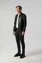 Baby Collar Leather Jacket Black 5020-204 - 6