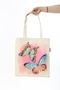 Colorful Butterfly Printed Cloth Bag - 4