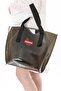Transparent Black Oversized Beach Beach Bag - 7