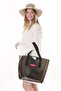 Transparent Black Oversized Beach Beach Bag - 6
