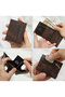 Marseille Brown Zippered Genuine Leather Wallet with Mirror Elastic Rfid Protection Men Women - 5