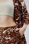 Mooncover Women's Casual Summer Kimono and Loose Pants with Pockets Two-Piece Set – Brown - 7