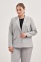 Lined Single Button Blazer - 2