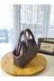 Women's Scholarship Brown Hand and Shoulder Bag with Strap Width 23 cm Length 12 cm - 4
