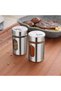 12'Li Metal Coated Glass Salt-Pepper Spice Container - 3