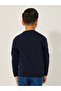 Round Neck Slogan Printed Sweatshirt - 4