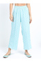 Women's Turquoise Blue Printed Kurta Set with Palazzo and Dupatta - 2