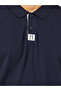 Minimal Print Relaxed Fit Polo T-Shirt with Contrast Placket - 3