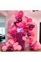 35 Pieces Pink Balloon Set Pink Balloons, for Birthday, Baby Shower, Pink Themed Decorations - 6