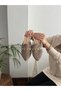 Women's Closed Front Straw Slippers Lace Knitted Chain Dowry Casual Slippers - 2
