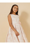 Jacquard Round Neck Sleeveless Dress - 3