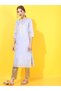 Women Blue Ethnic Motifs Printed Kurta - 2