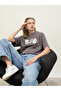 Acid Washed 1998 Foil Slogan Print Oversized T-Shirt - 6