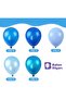 65 Pieces Blue Balloon Set Blue Balloons, for Birthday, Baby Shower, Blue Themed Decorations - 2