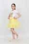 Girl's Butterfly Print Embroidered Yellow Ruffle Detail Skirt Suit April 23, October 29 Show Outfit - 4