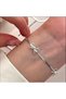 Stylish Stainless Steel Bow Bracelet - Elegant and Modern Design