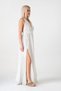 Muslin Dress Beach Dress with Knitted Detail Made from Natural Cotton - White - 4