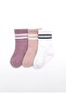 3 Pack Cotton Baby Socks / Striped Children's Socks - 2