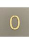 Door Apartment Number 1 mm Gold Mirror Plexi Adhesive No - 0 Zero