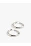 Stud Hoop Earrings - 2
