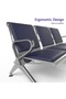 HF 3-Seater Outdoor Bench with Cushions- Blue - 5