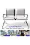 JX 2-Seater Outdoor Bench with Cushions- White - 4