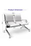 JX 2-Seater Outdoor Bench with Cushions- White - 7