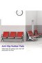 HF 3-Seater Outdoor Bench with Cushions- Red - 3