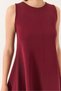Women's Burgundy Strappy Hidden Zipper Summer Woven Bell Dress 60283185 - 6