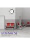JX 2-Seater Outdoor Bench with Cushions- Red - 3