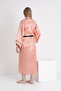 Piping Bat Sleeve Maternity and Maternity Satin Dressing Gown - 3