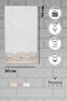 100% Cotton Bowknot Laced Dowry Towel Set of 2 50X90 - Mink - 6