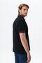 Ar-Ma Men's Polo Collar T-Shirt Without Print Basic Regular Fit Double Collar Combed Cotton Pique Y29374354402 Black - 4