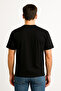100% Cotton Oversize Fit Crew Neck Black Men's T-Shirt - Alpha - 2