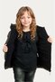Girl's Khaki Fleece Hooded Waterproof Windproof Inflatable Winter Coat & Coat - 4