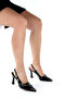 Women's Black Patent Leather Stiletto Open Back Double Strap Buckle 7 cm Classic Heeled Shoes - Brida - 3