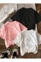 Girl's 3-Pack Butterfly-Star-Hearts Denim Themed Printed Crew Neck T-Shirt - 2